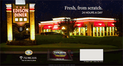 Desktop Screenshot of edisondiner.com